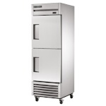 True T-23F-2-HC - Freezer, one-section, -10°F, (2) solid half doors, stainless steel front